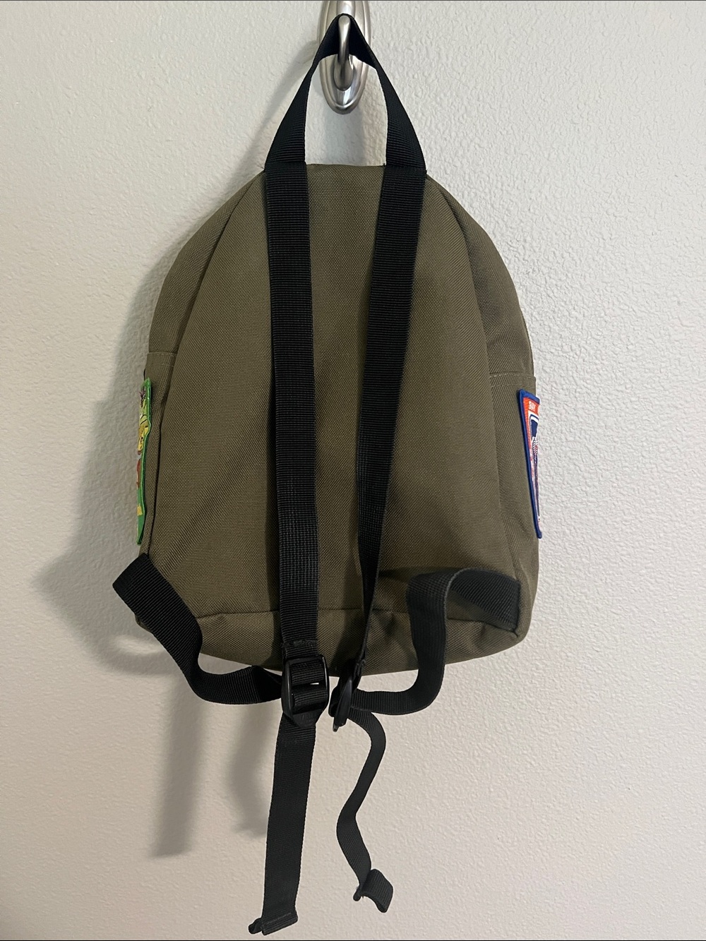 Vintage Dickies by Yak Pak Green Backpack with Metal Stud Accents Customized - Picture 7 of 9